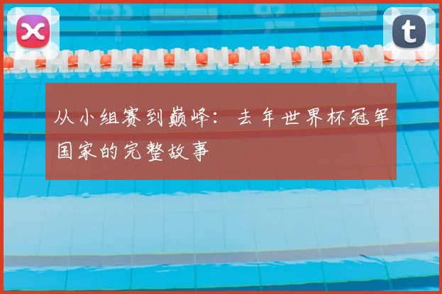 从小组赛到巅峰:去年世界杯冠军国家的完整故事
