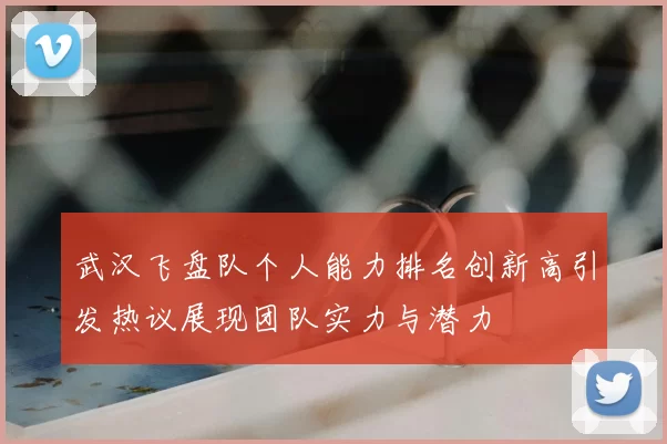 武汉飞盘队个人能力排名创新高引发热议展现团队实力与潜力