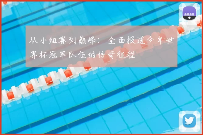从小组赛到巅峰:全面报道今年世界杯冠军队伍的传奇征程